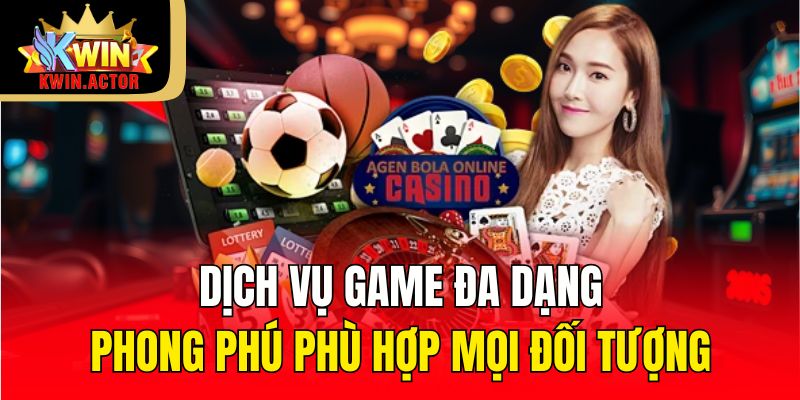 Dịch vụ game đa dạng, phong phú phù hợp mọi đối tượng